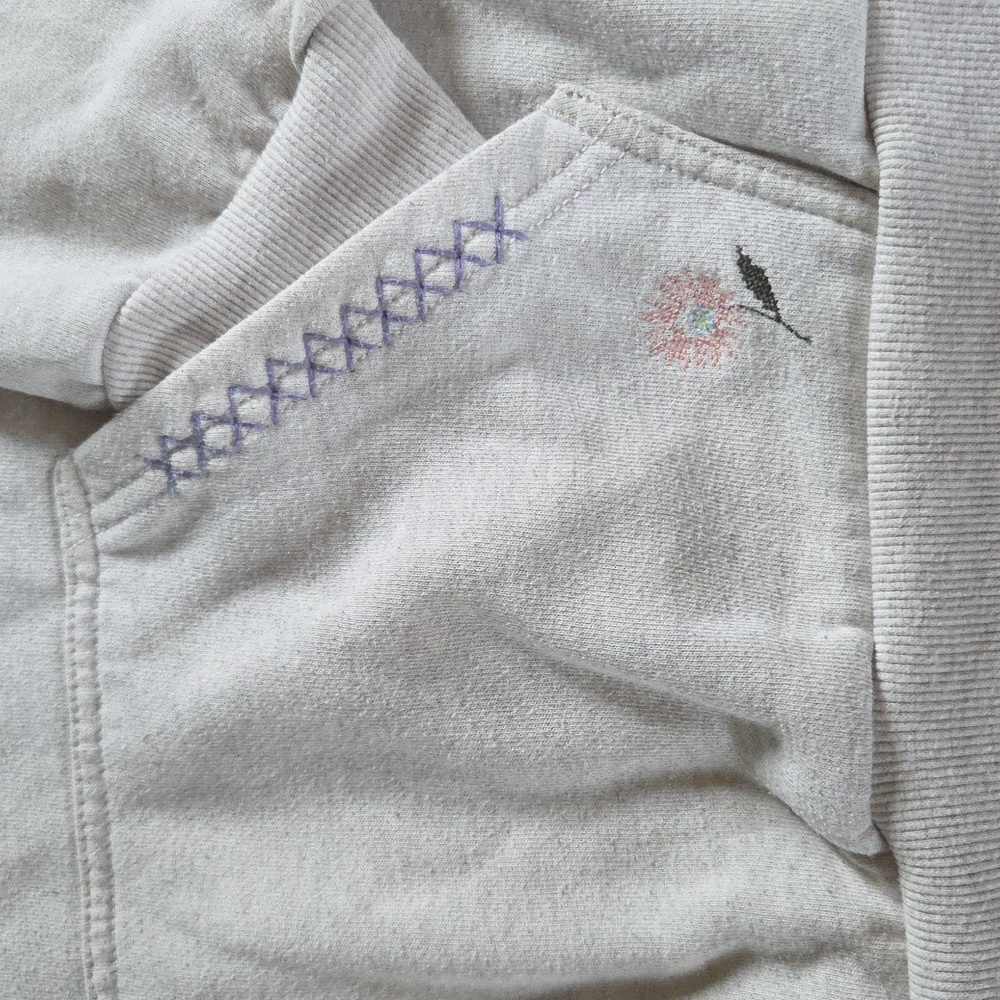 Vans Light Gray Hoodie with Embroidered Accents - Picture 5 of 9